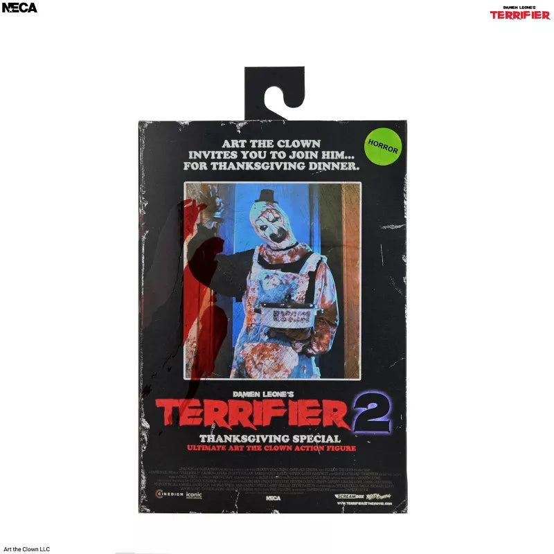 Ultimate Art the Clown Thanksgiving Terrifier 2 NECA Action Figure Terrifier 2 7" Scale Action Figure Ultimate Thanksgiving Art the Clown