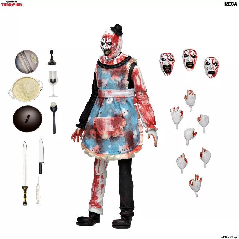 Ultimate Art the Clown Thanksgiving Terrifier 2 NECA Action Figure Terrifier 2 7" Scale Action Figure Ultimate Thanksgiving Art the Clown