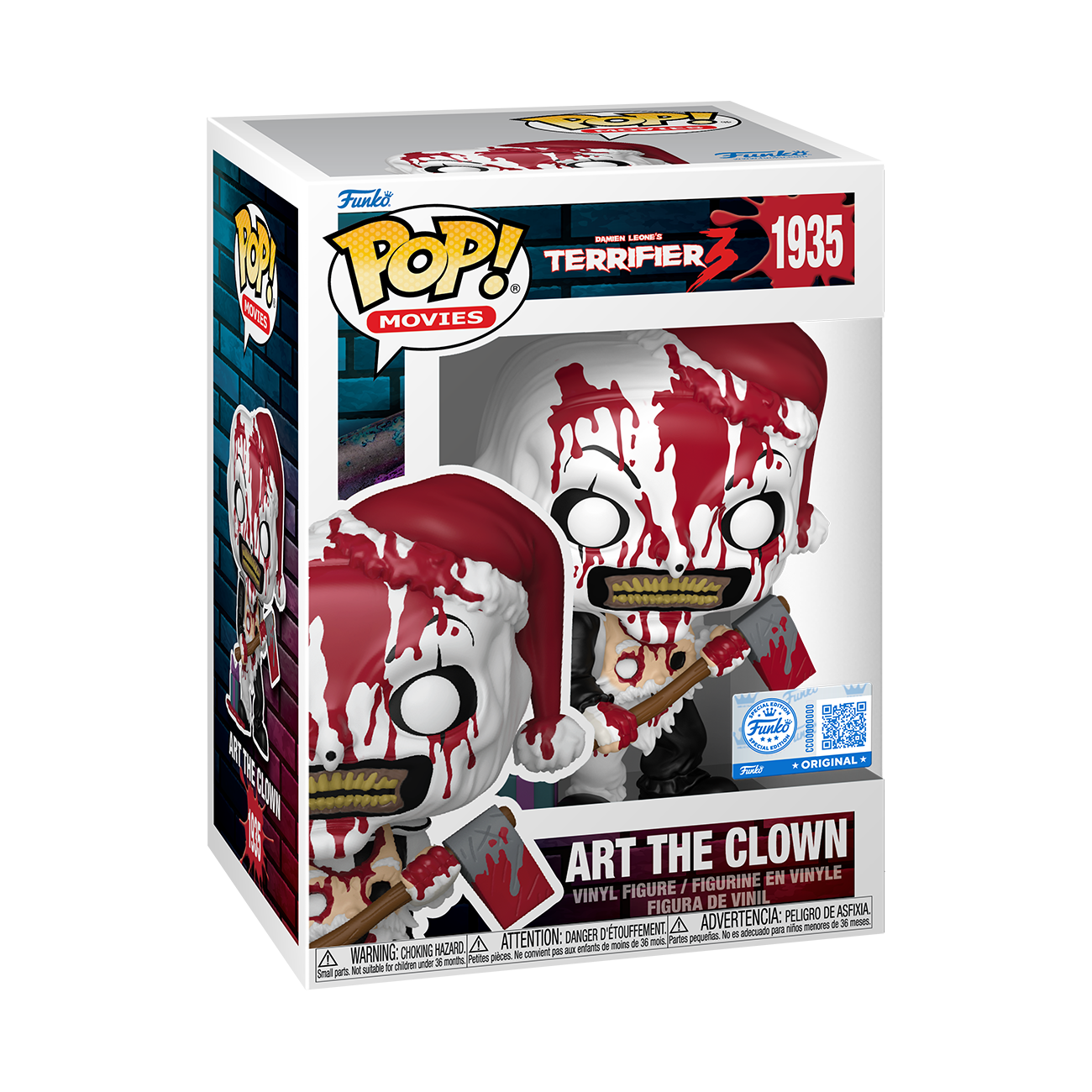 Art the Clown with Axe (Bloody) Funko Pop #1935 Terrifier 3 Exclusive