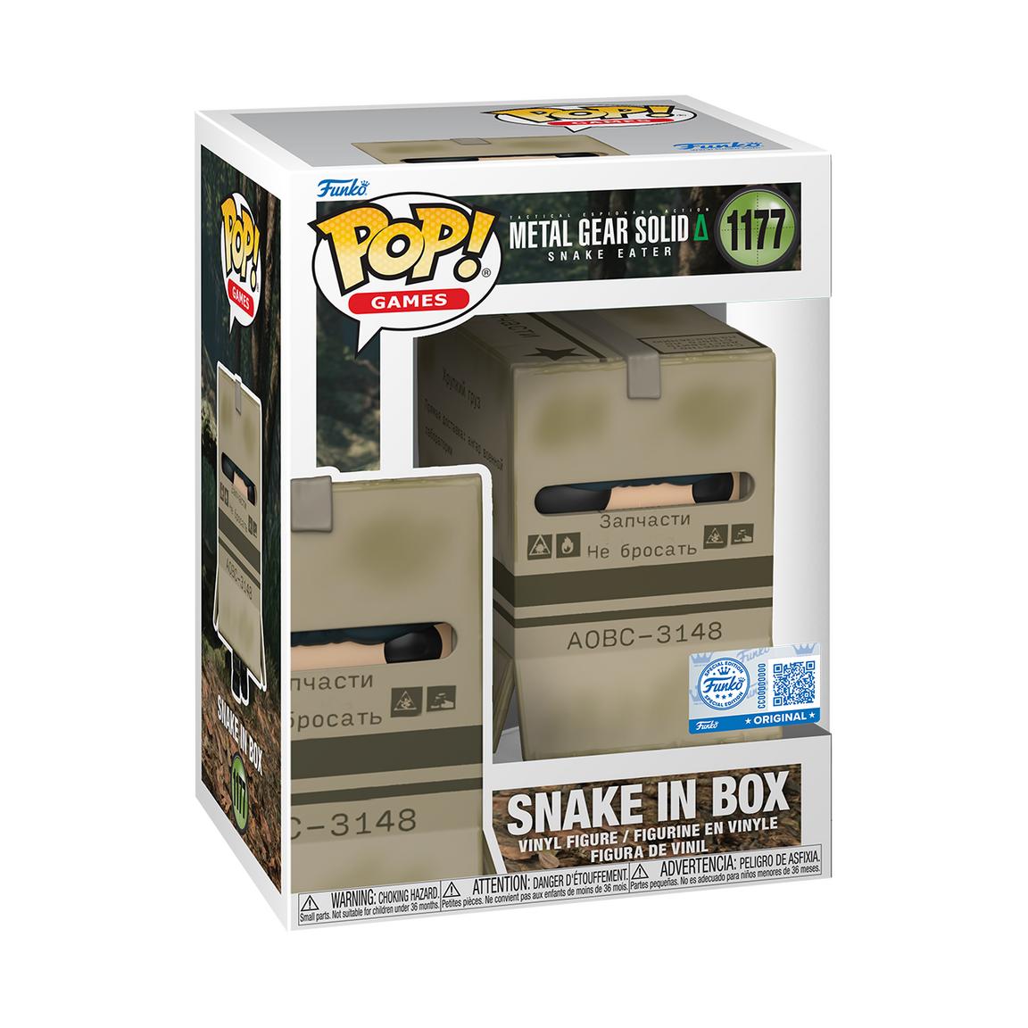 Funko POP! Games: Metal Gear Solid: Snake Eater Snake in Box Vinyl Figure GameStop Exclusive