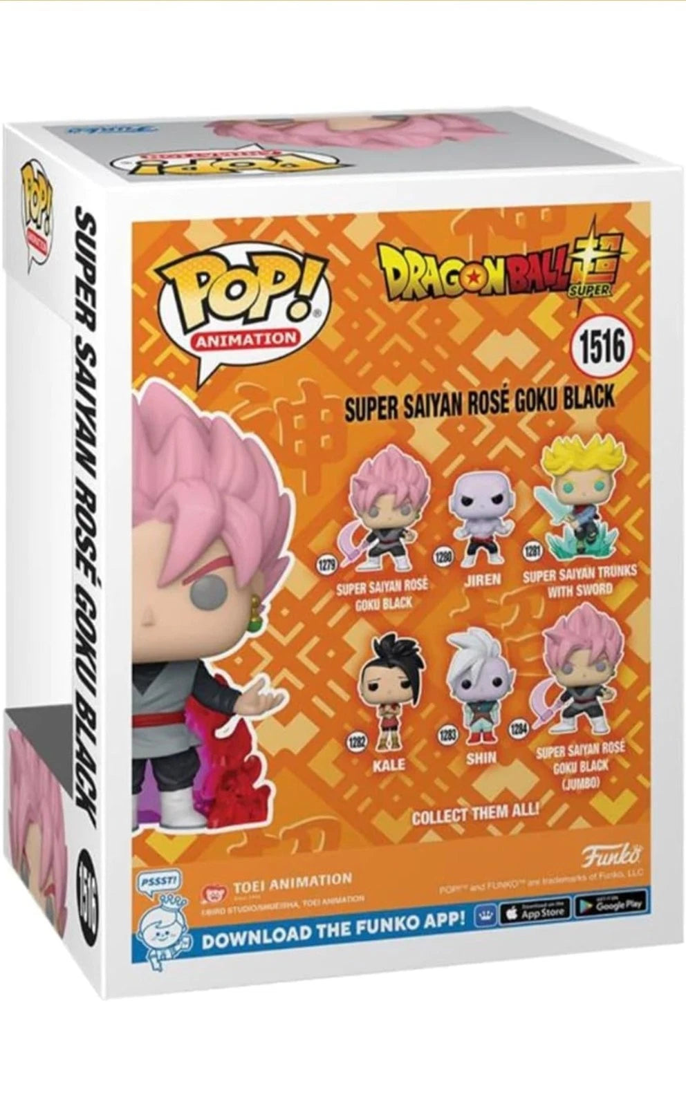 Funko Pop! Animation: Dragon Ball Super - Super Saiyan Rose Goku Black #1516 Glow-in-the-Dark Exclusive