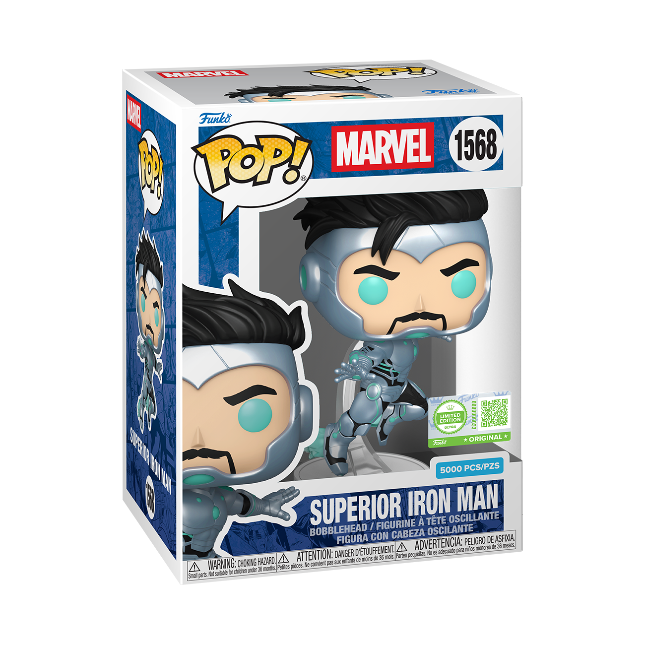 Superior Iron Man Funko POP! with Pop! Protector LE5000